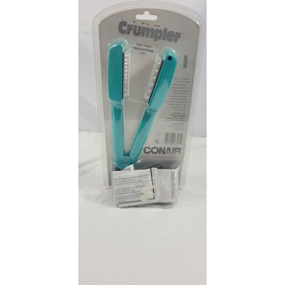 Conair Twin Plate Texturizing Iron The Crumpler Teal Model CS12CS 2001 NEW - Picture 7 of 7